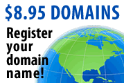 $8.95 Domain Names.